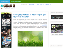 Tablet Screenshot of cuidado-de-plantas.com